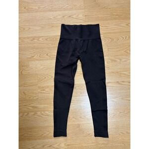 Set Active Sculptflex Leggings Womens Medium Espresso Brown High Rise Seamless